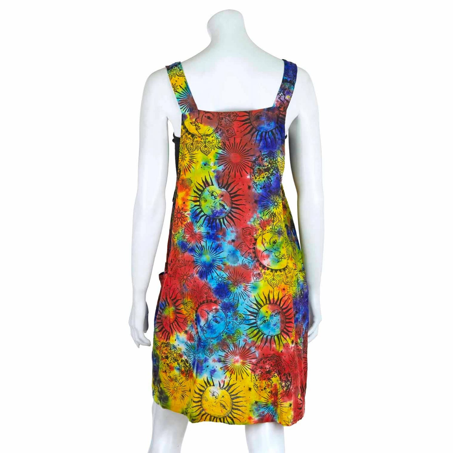 Sun and Moon Dungaree Dress: Multi