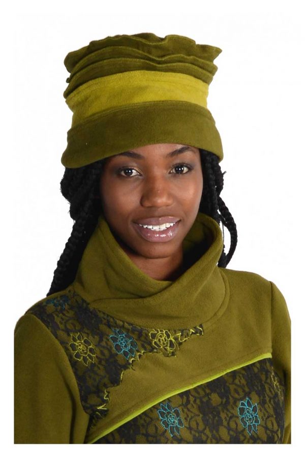 Ribbed hat in contrast colours