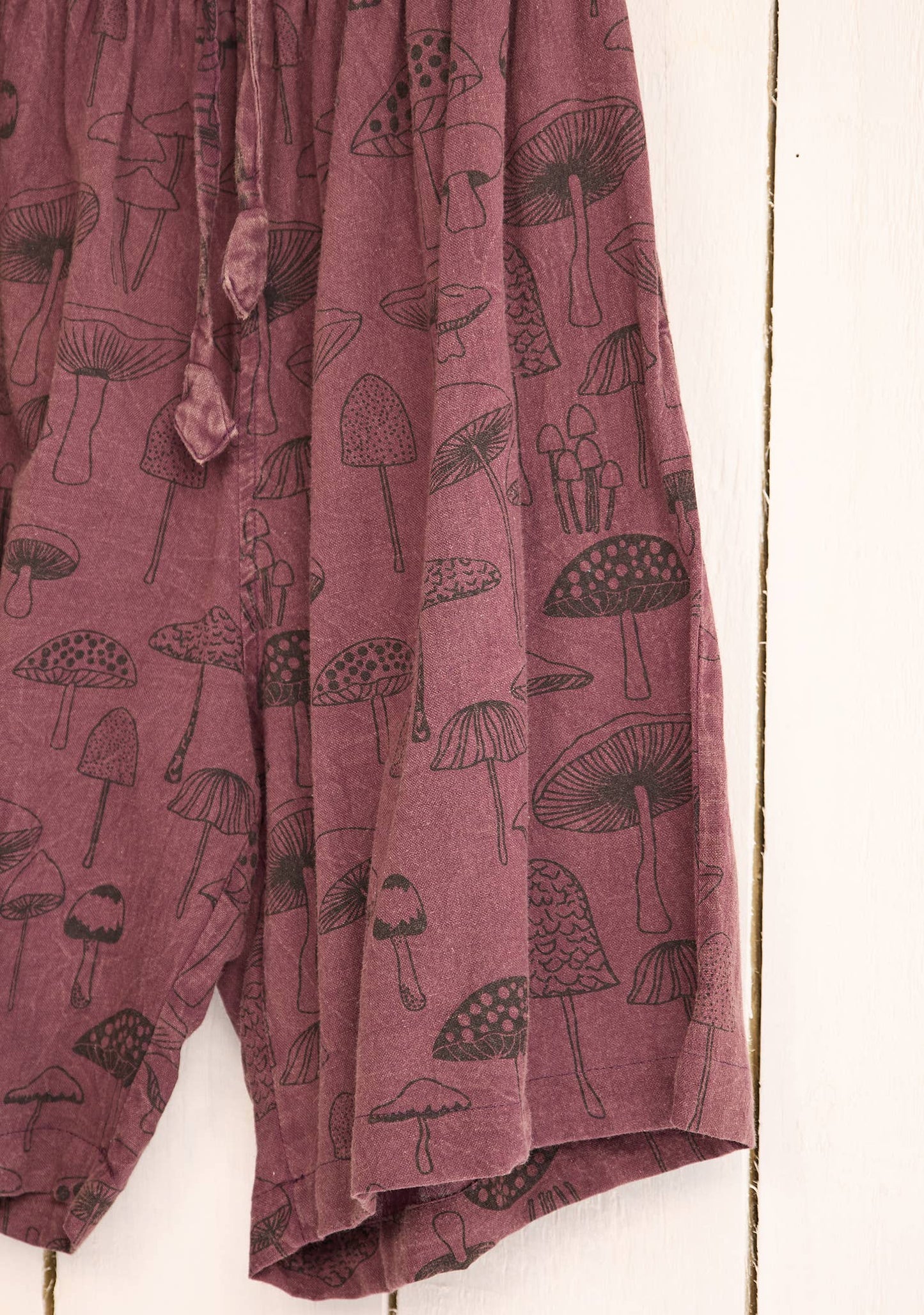 Mushroom Shorts: Maroon(M) / Medium/Large(ML)