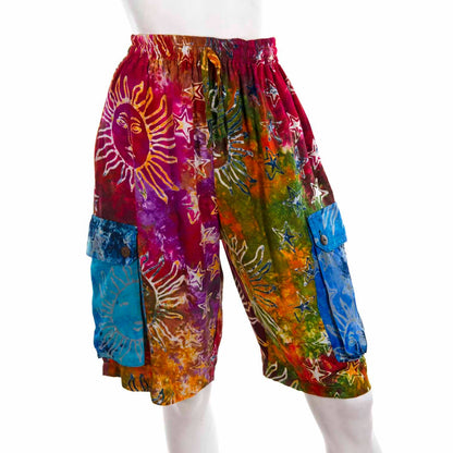 Campur Patch Combat Shorts: Rainbow