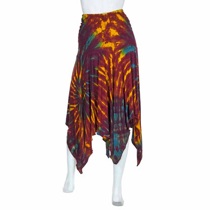 Tie Dye Festival Pixie Dress Skirt: Purple