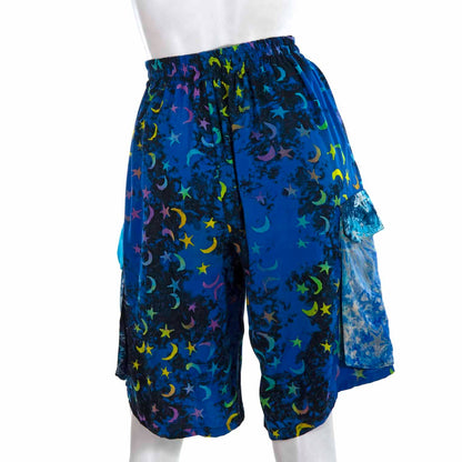 Campur Patch Combat Shorts: Blue