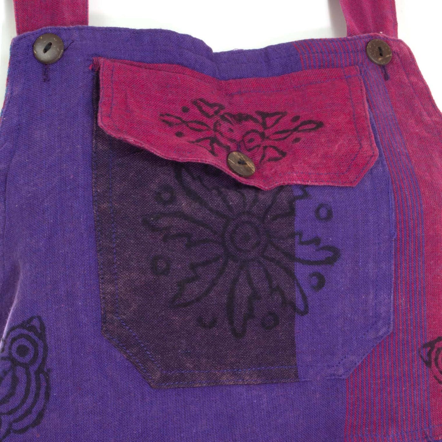 Block Print Harem Dungarees