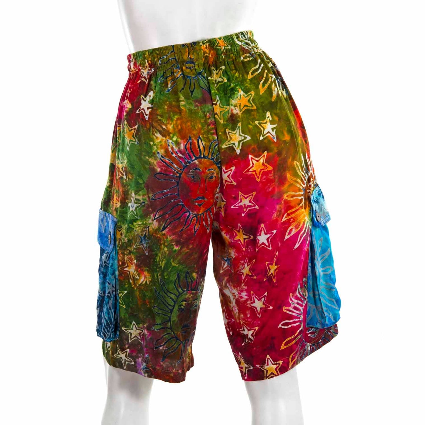 Campur Patch Combat Shorts: Rainbow
