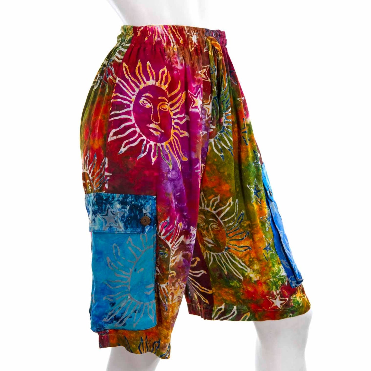 Campur Patch Combat Shorts: Rainbow