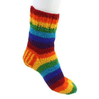 Rainbow Knit Socks