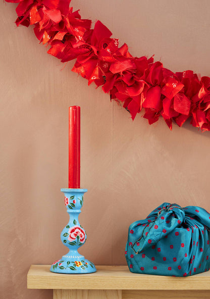 Recycled Sari Eco Tinsel/Garland - Red