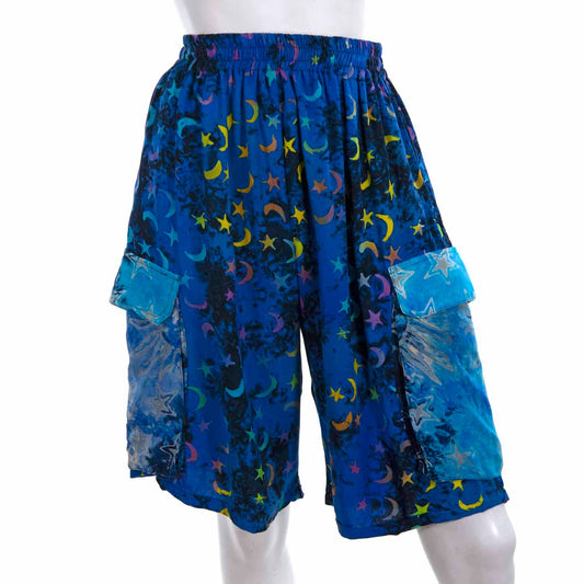 Campur Patch Combat Shorts: Blue