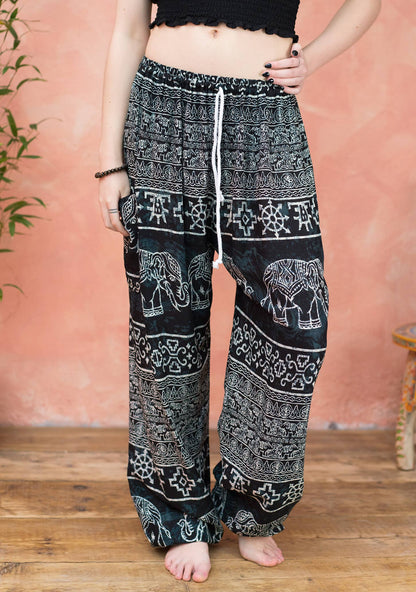 Freesize Mud Dye Elephant Harem Trouser