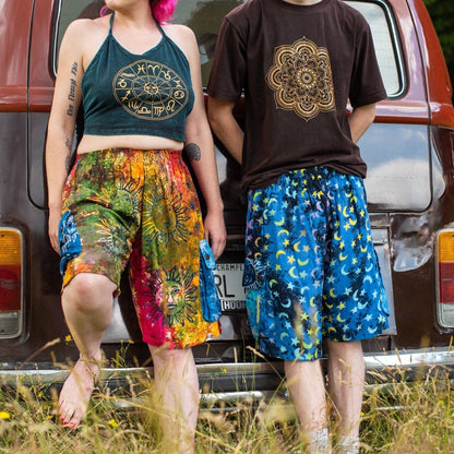 Campur Patch Combat Shorts: Rainbow