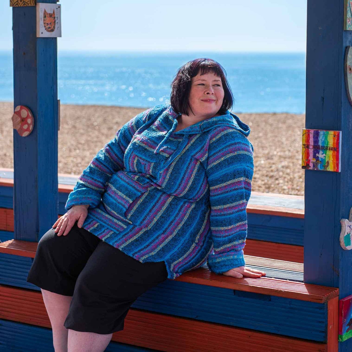 Baja Hoodie - Blue Candy