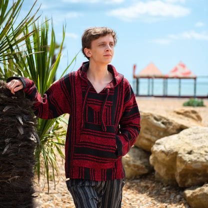 Baja Top - Red and Black