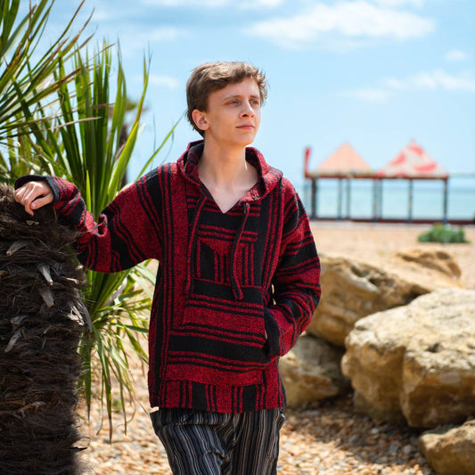 Baja Top - Red and Black