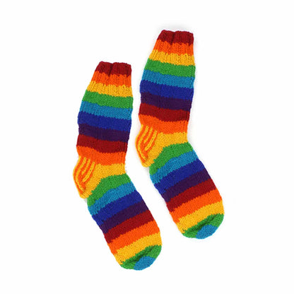 Rainbow Knit Socks