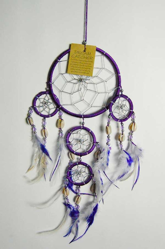 Dream Catcher 4 Circles Purple