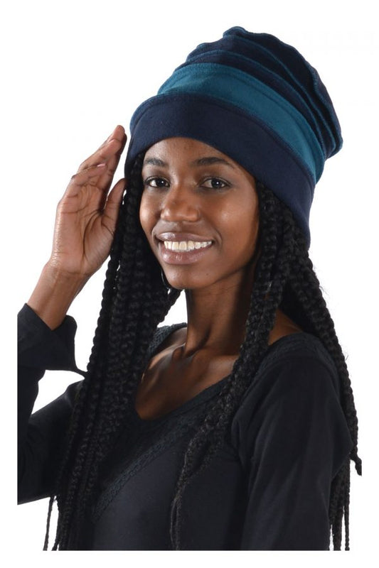 Ribbed hat in contrast colours